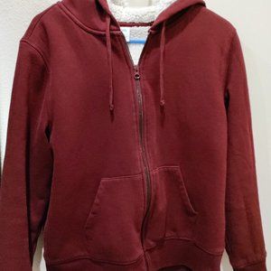 Burgundy hoodie